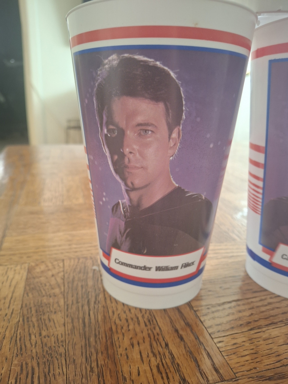Star Trek The Next Generation Character Collectible Plastic Rare Cups - Set of 5 - Picture 5 of 9